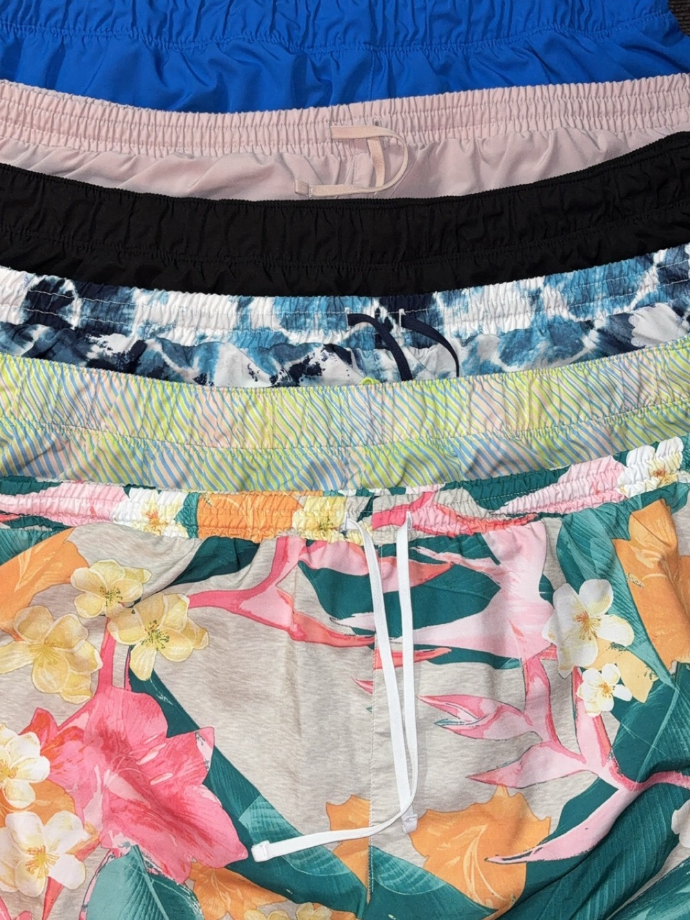 6 Old Navy Women's Athletic Shorts with Assorted Patterns
